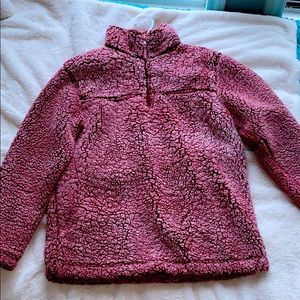 Pink fluffy pullover
